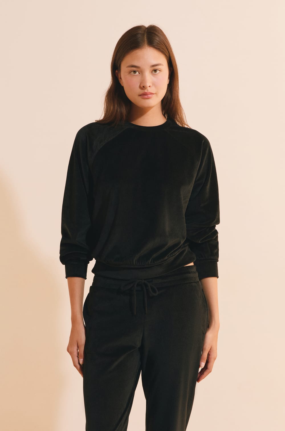 Sweatshirt de pyjama c&ocirc;tel&eacute;;${refinementColor}