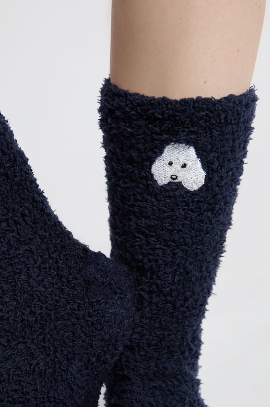 Socken aus Kunstfell;${refinementColor}