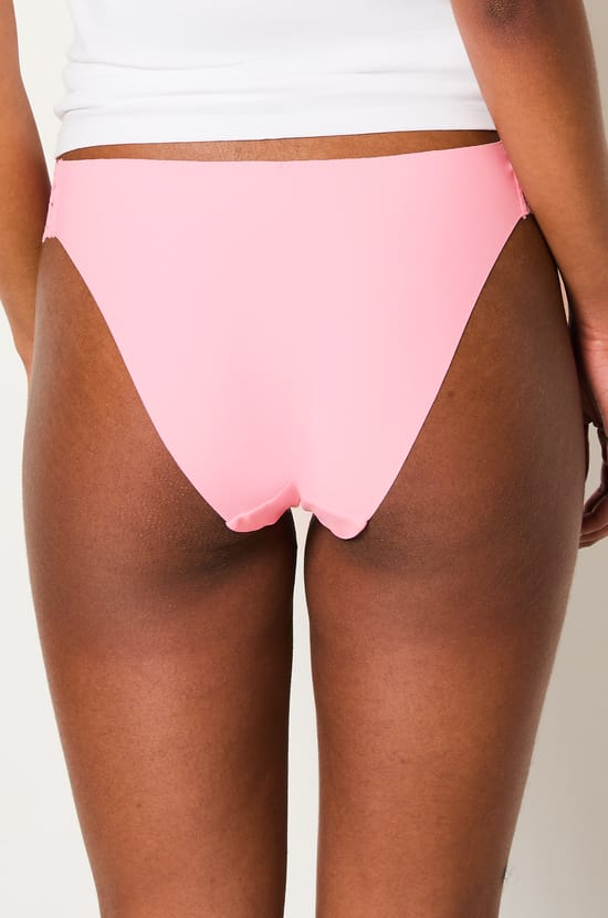 Culotte en microfibre et dentelle;${refinementColor}