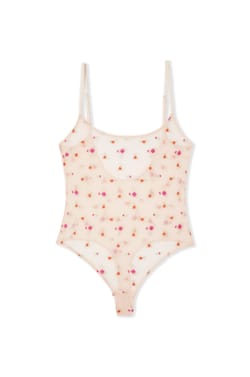 Embroidered Bodysuit;${refinementColor}