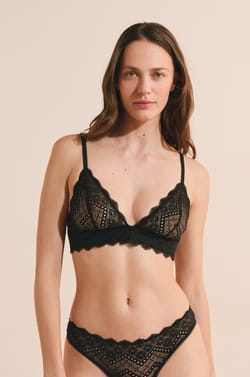 Soutien-gorge N.8 - Le triangle sans armatures en dentelle;${refinementColor}