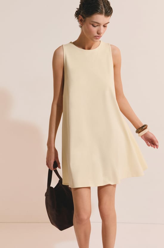 Robe courte en coton;${refinementColor}
