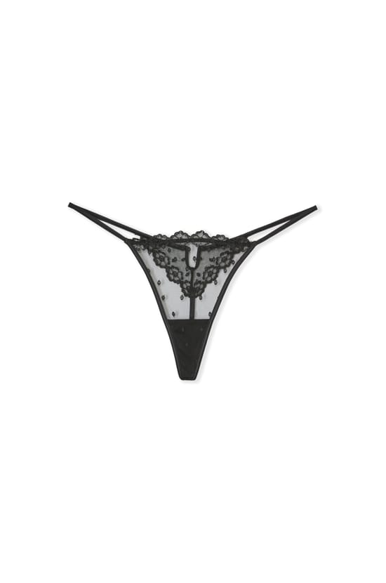 Embroidered Thong;${refinementColor}