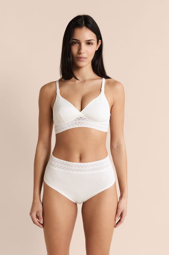 Bra N.8 - The Wireless Triangle Maternity Bra with Nursing Clips;${refinementColor}