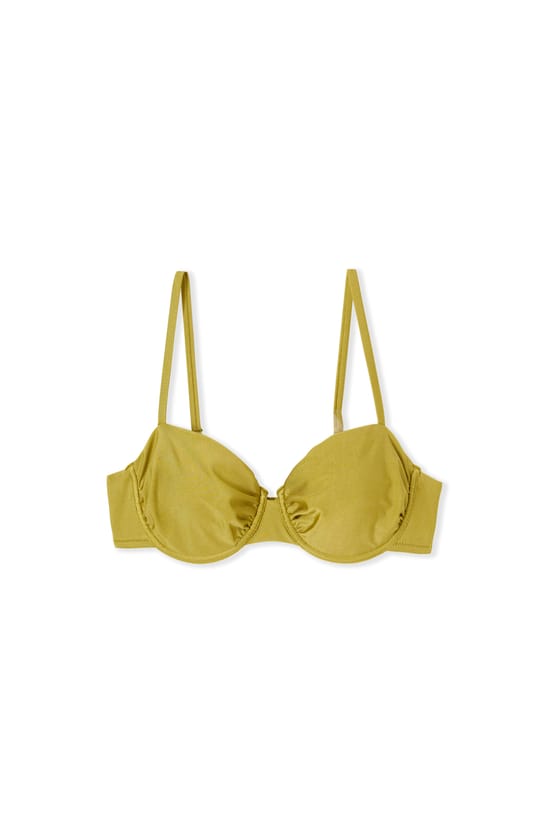 Haut de maillot de bain satin&eacute; ;${refinementColor}