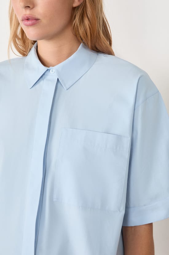 Short-sleeved cotton shirt;${refinementColor}