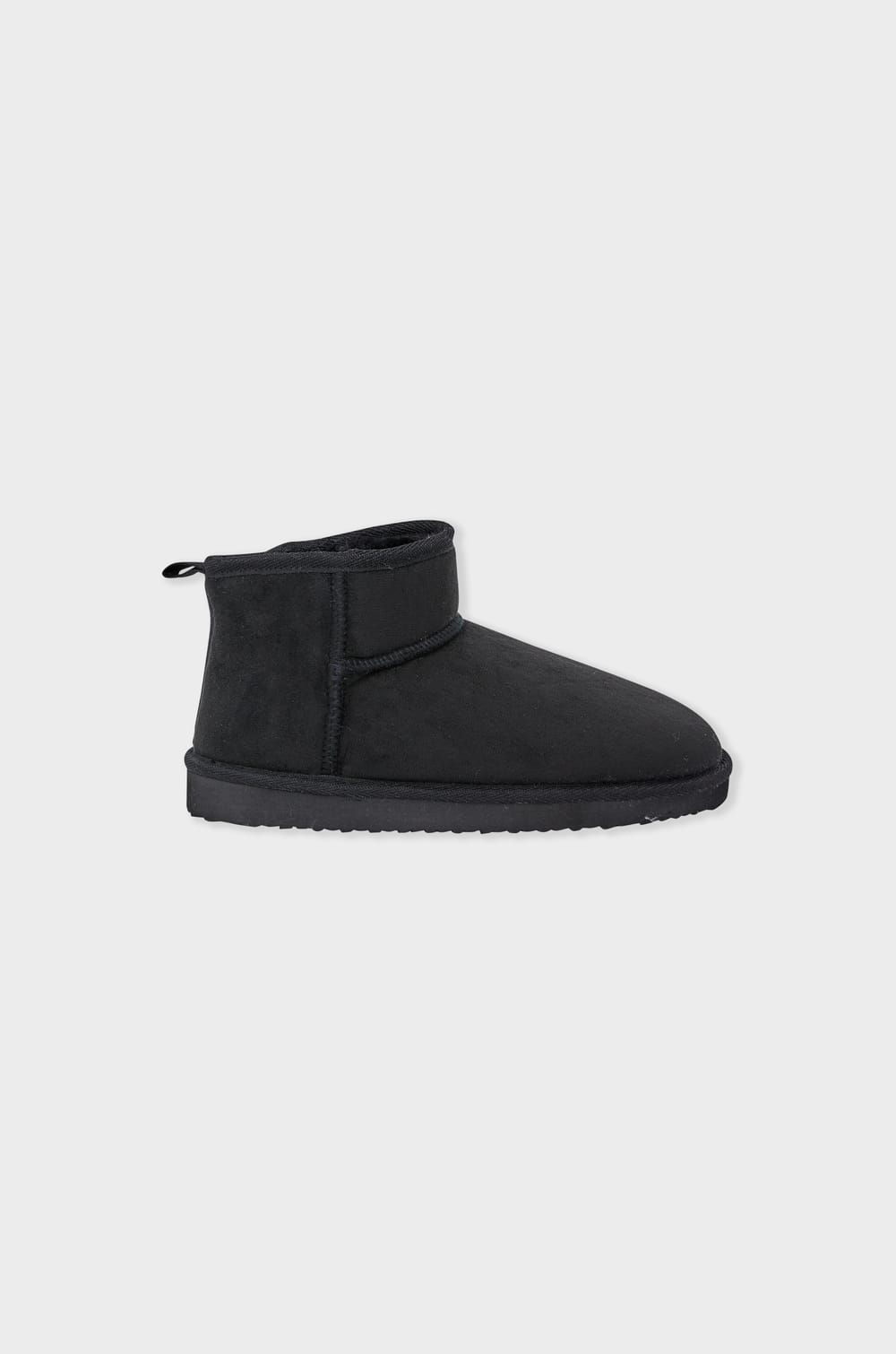 Fur-Lined Bootie Slippers;${refinementColor}