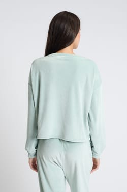 Sudadera de pijama de terciopelo;${refinementColor}