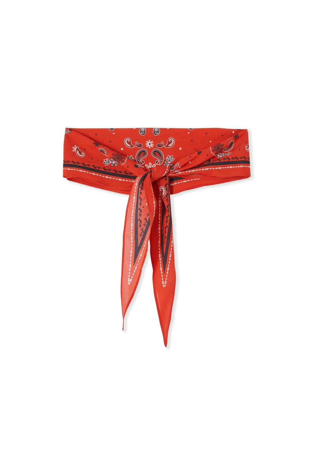 Cotton Scarf with Patterns;${refinementColor}