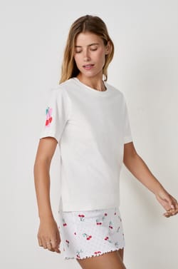 Short-sleeved cotton T-shirt "Sweet Cherie;${refinementColor}