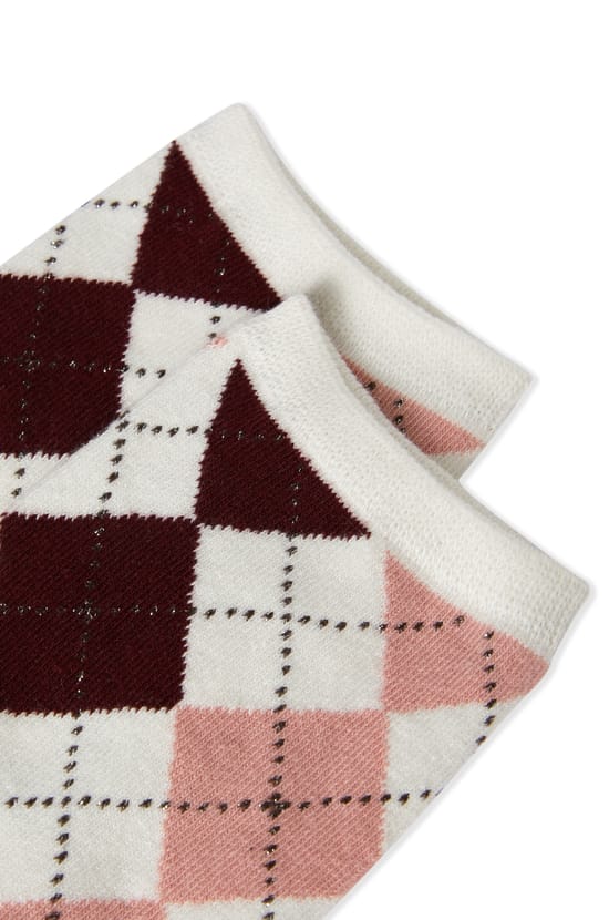 Chaussettes &agrave; motifs avec coton;${refinementColor}