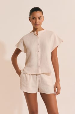 Short de pyjama en coton;${refinementColor}