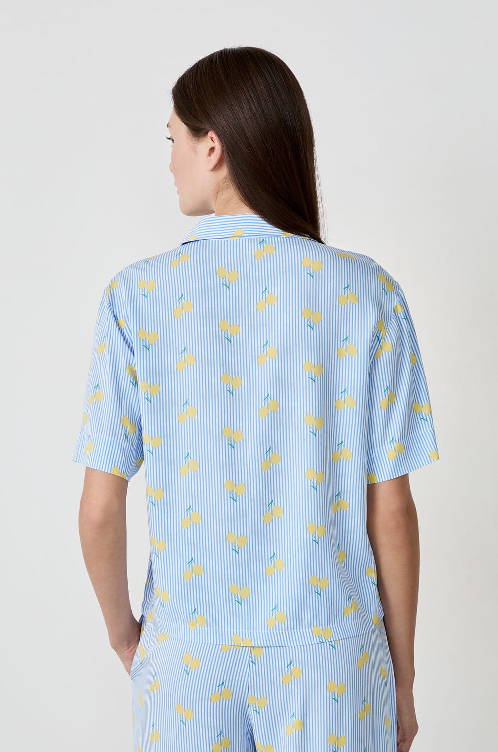 Pyjama-Hemd mit Print;${refinementColor}