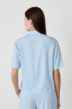Pyjama-Hemd mit Print;${refinementColor}