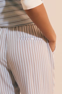 Pantalon de pyjama &agrave; rayures;${refinementColor}