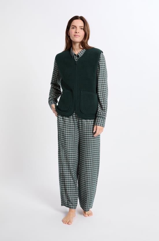 Sleeveless Cardigan With Pockets;${refinementColor}