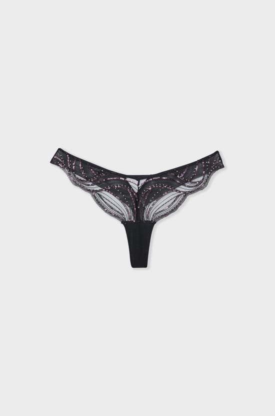 Tanga en broderie perlée;${refinementColor}