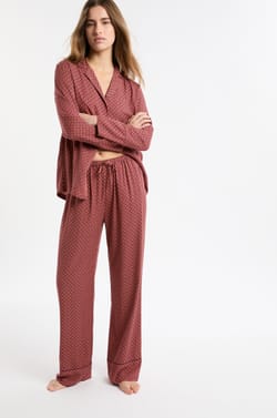 Pyjama Trousers with Motifs;${refinementColor}