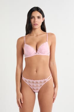 Culotte en dentelle &agrave; motifs c&oelig;urs;${refinementColor}