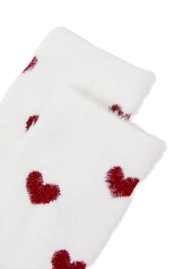 Chaussettes &agrave; motifs coeurs;${refinementColor}