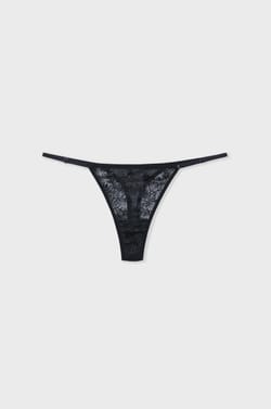 Iridescent Lace Thong;${refinementColor}