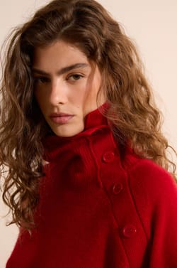 Pull col montant 100% cachemire;${refinementColor}