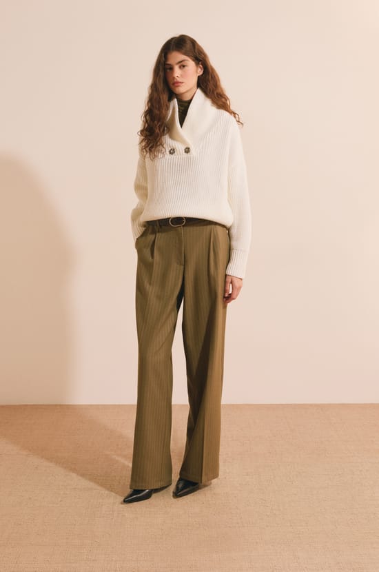 Pull avec d&eacute;tails boutons;${refinementColor}