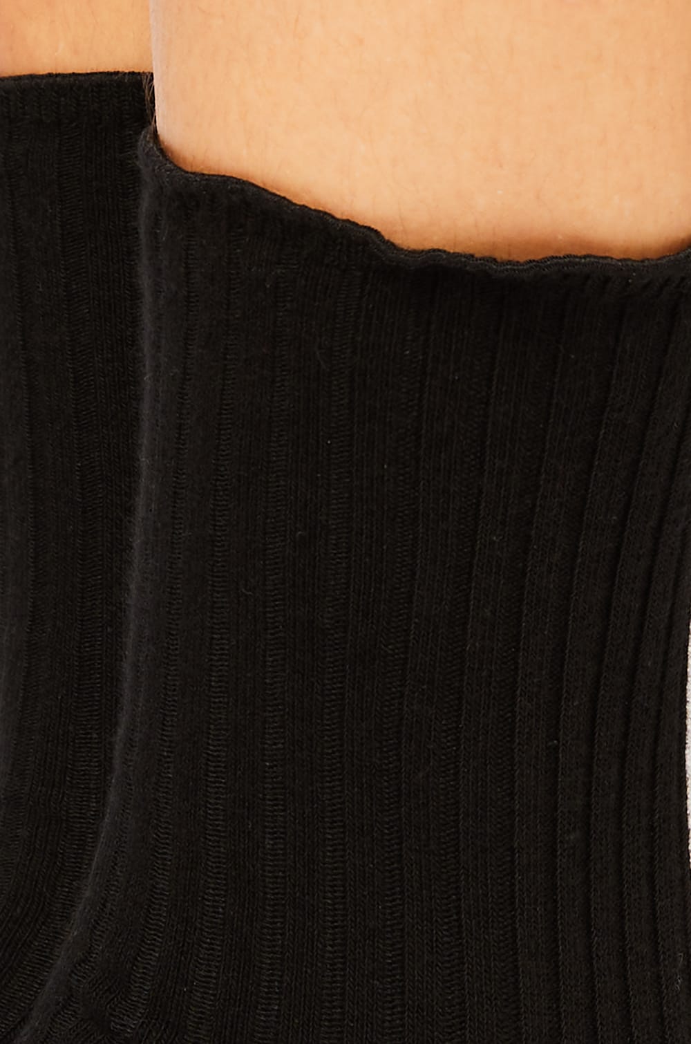 Chaussettes mode unies à volants;${refinementColor}