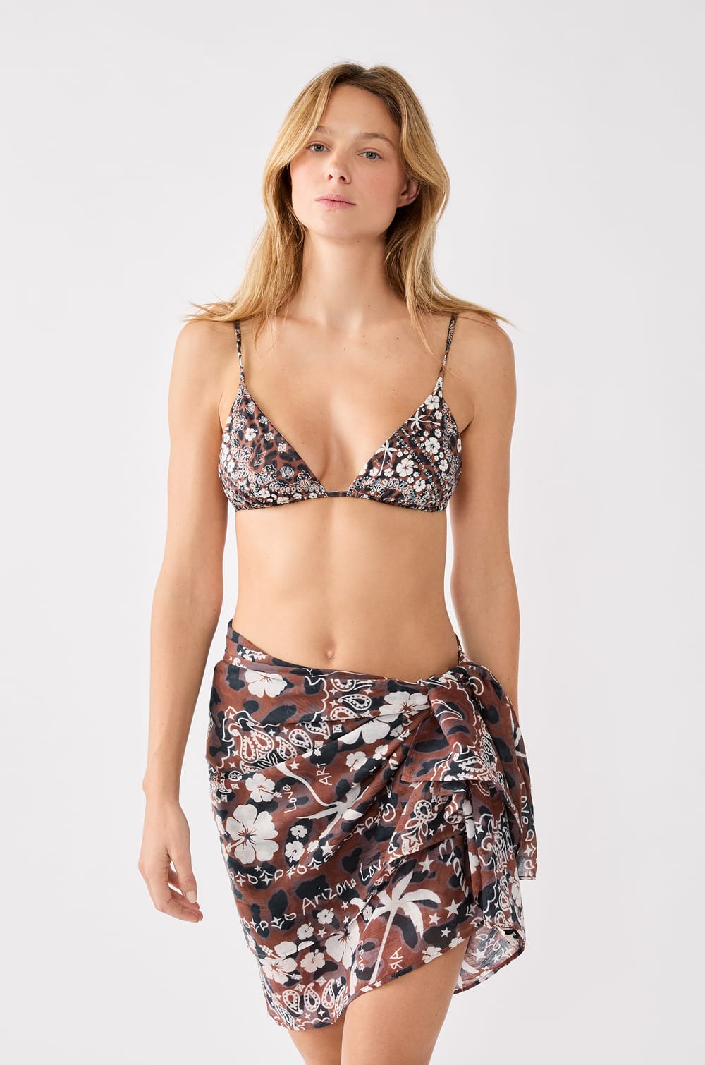 Cotton printed pareo;${refinementColor}