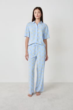 Pantalon de pyjama à imprimés;${refinementColor}