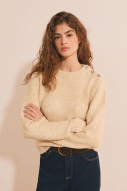 Pull col rond avec laine;${refinementColor}