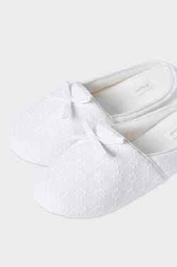 Chaussons mules &agrave; n&oelig;ud;${refinementColor}