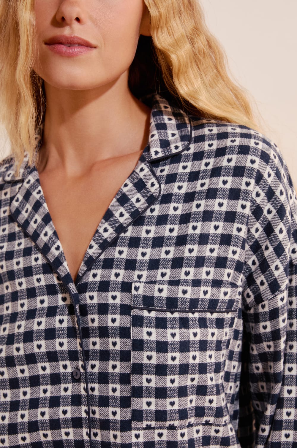 Katoenen 2-delige pyjamaset met ruitjes;${refinementColor}