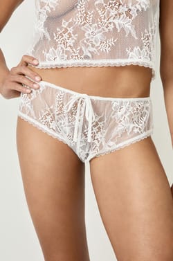 Embroidered Boyshort;${refinementColor}