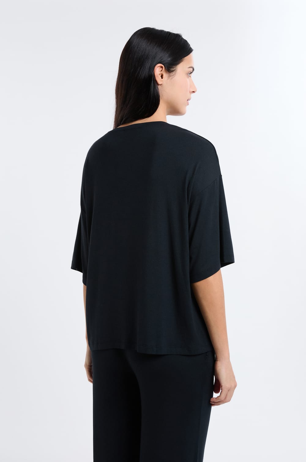 T-shirt de pyjama en modal;${refinementColor}