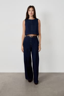 Top sans manches en coton;${refinementColor}