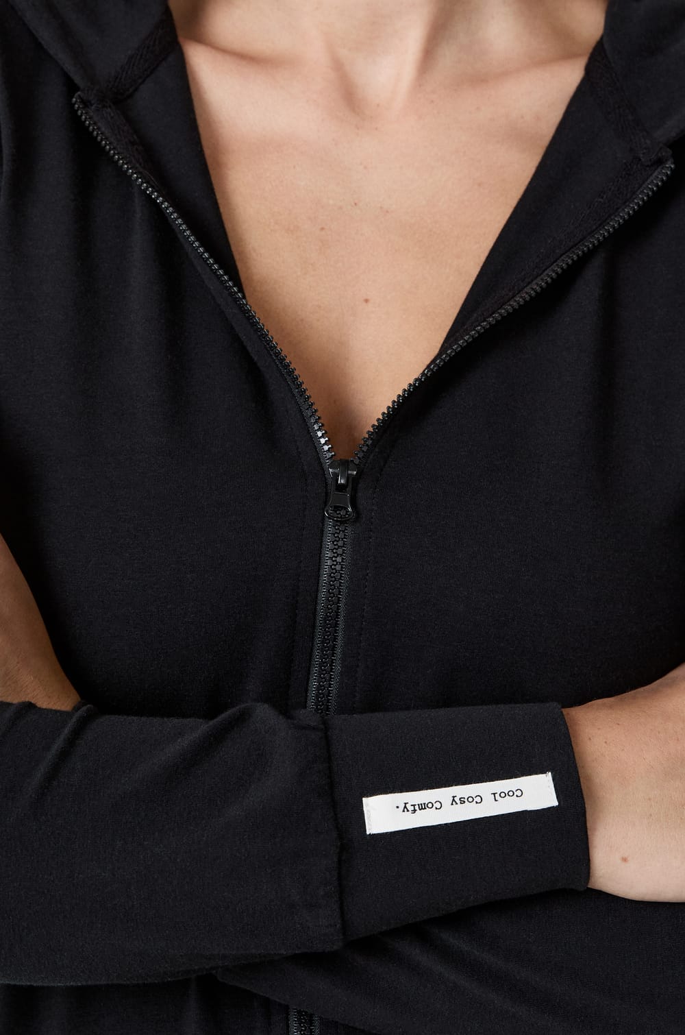NOT US - Sweat zippé à capuche en coton;${refinementColor}
