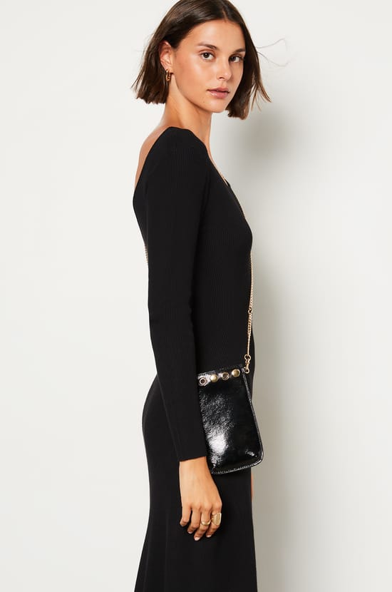 Robe longue dos ajouré;${refinementColor}