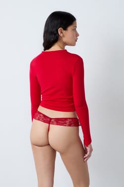 Lace Thong;${refinementColor}