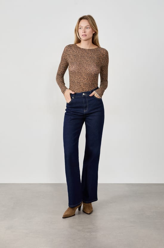 Thermal boat neck t-shirt with cashmere;${refinementColor}