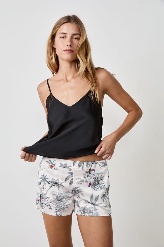 Printed Pyjama Shorts;${refinementColor}