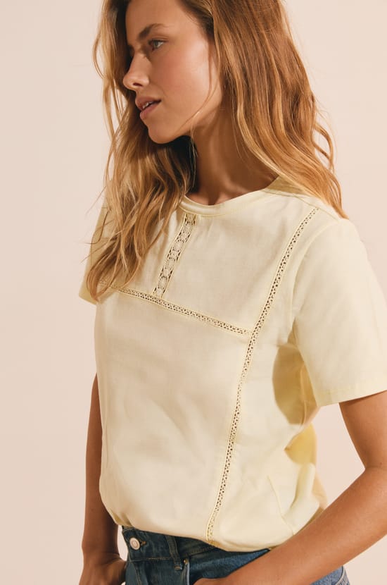 T-shirt en coton;${refinementColor}