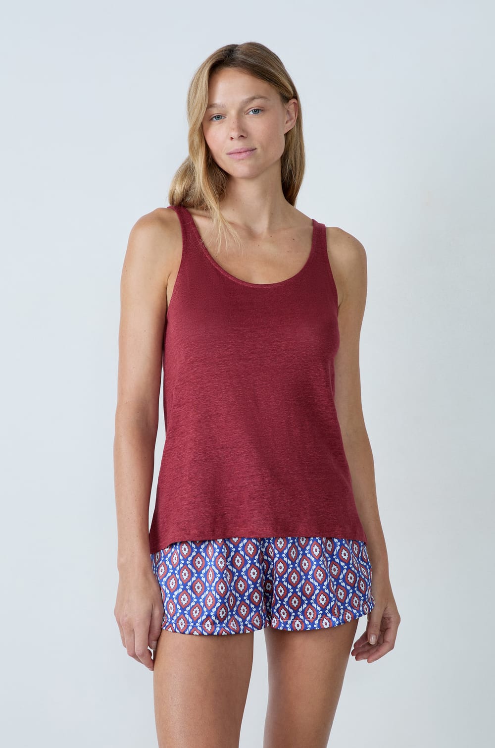 Débardeur 100% lin;${refinementColor}