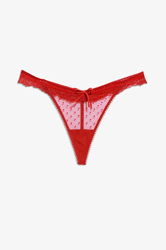 Lace G-string;${refinementColor}