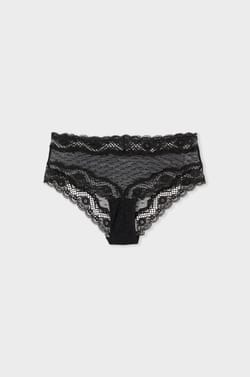 Panty de encaje;${refinementColor}