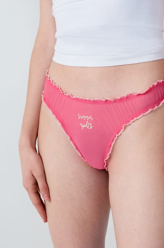 Lot de 3 tanges bloomer en tulle et dentelle;${refinementColor}