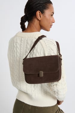 Bolso bandolera de cuero;${refinementColor}