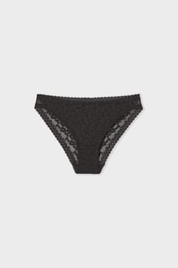 Cotton and Lace Brief;${refinementColor}