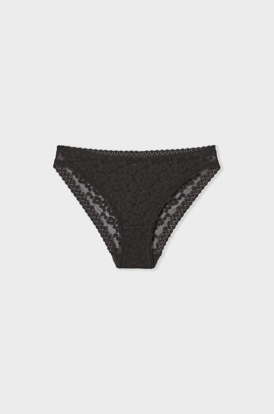 Cotton and Lace Brief;${refinementColor}