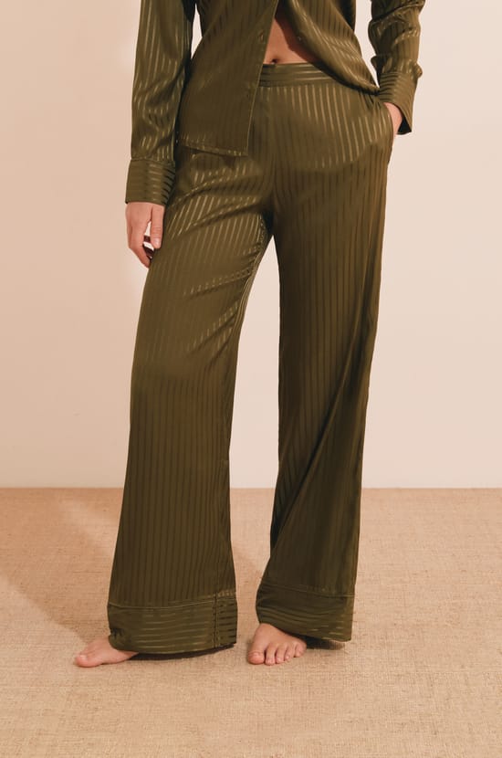 Pantalon de pyjama &agrave; rayures;${refinementColor}